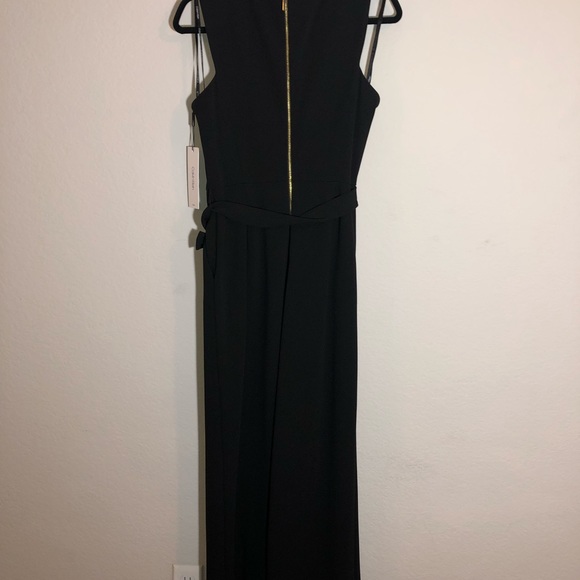 NWT Black Calvin Klein Jumpsuit with Gold Accents - Picture 6 of 7